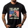 Lawn Mowing Shirt Funny See Me Mowing They Hatin Garden Dad Black T Shirt Casual Everyday Mens Gifts Vaporwave