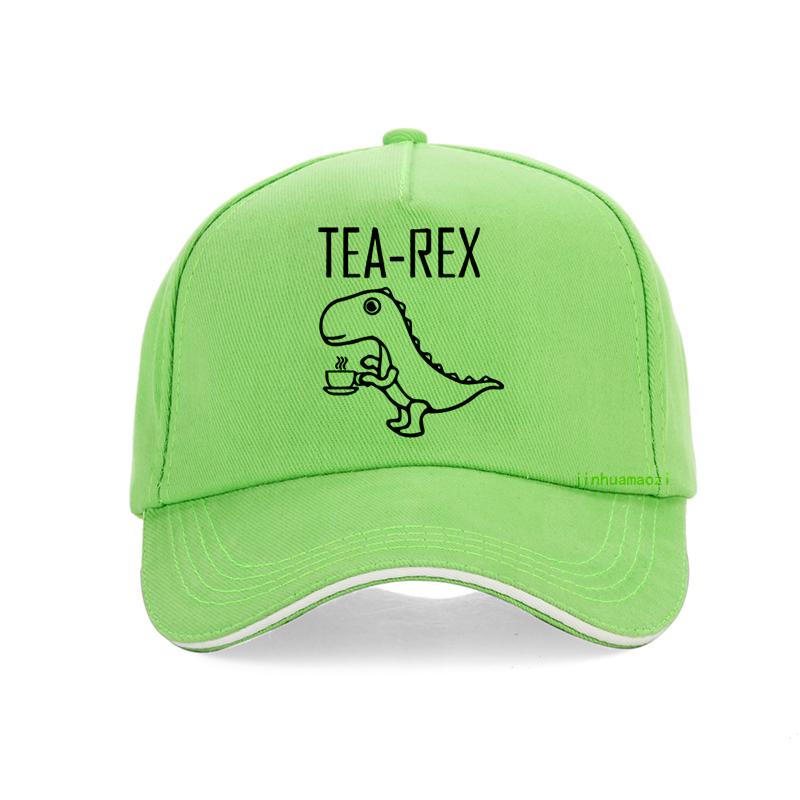 Кепка Tea Rex Смешной Графический Динозавр Милый Бейсболка Модная Мужская Женская Мультяшный Принт Летний Козырек Хип-Хоп Snapback Кепки Для Улицы