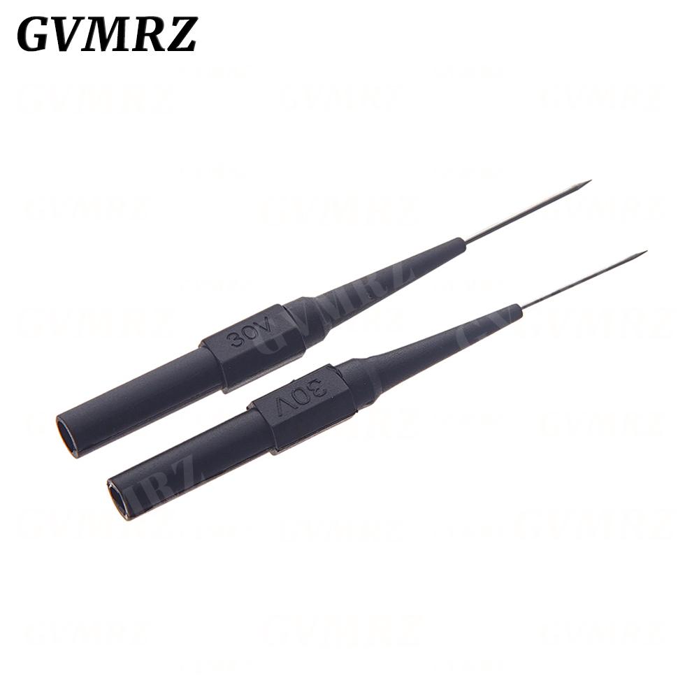 5PCS 0.7mm/1.0mm Insulation Piercing Needle Non-destructive Multimeter Test Probes 30V Measuring Device For Banana Plug