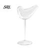 Handcrafted Champagne Flutes Bird Shape Cocktail Glass, Lead-Free Borosilicate Glass Martini Goblet Cup, Party Supplies for Guests Elegant Creative