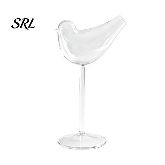 Handcrafted Champagne Flutes Bird Shape Cocktail Glass, Lead-Free Borosilicate Glass Martini Goblet Cup, Party Supplies for Guests Elegant Creative