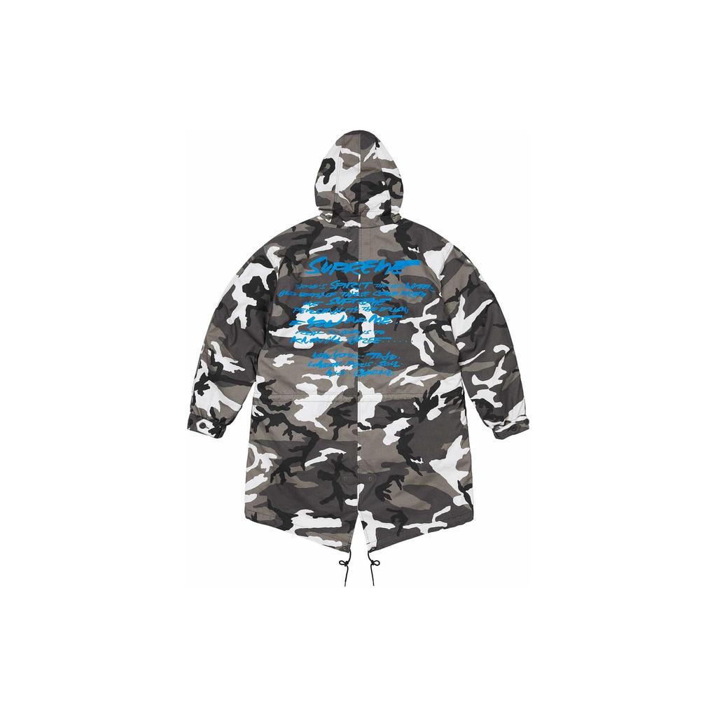 Supreme Парка X Futura с хвостом 'Черный Белый Серый' Мужская SUP-SS24-016