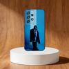 Billie B-BLUE Eilish singer Phone Case For Samsung S25,S24,S21,S22,S23,S30,Ultra,S20,Plus,Fe,Note,10,9,5G Black Cover