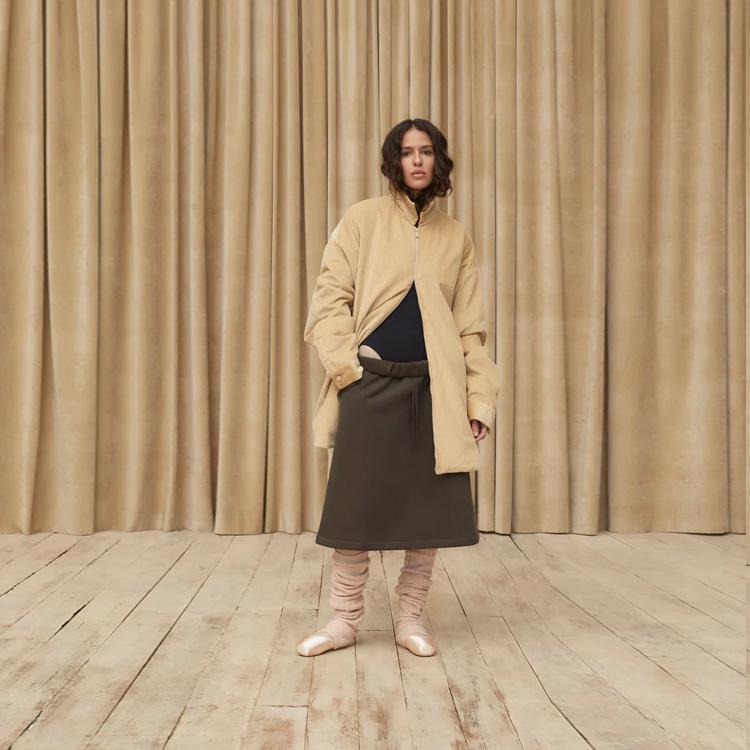 Fear of God Essentials SS23 Однотонная рубашка на молнии из вельвета с флисовым воротником Американская тяжелая куртка Мужская куртка FOG-SS23-044
