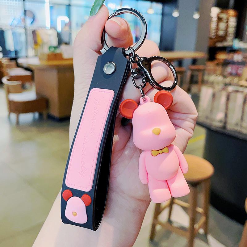 Уникальный брелок Медведь Диджей из смолы, мультяшное украшение для особых случаев, вечеринок и