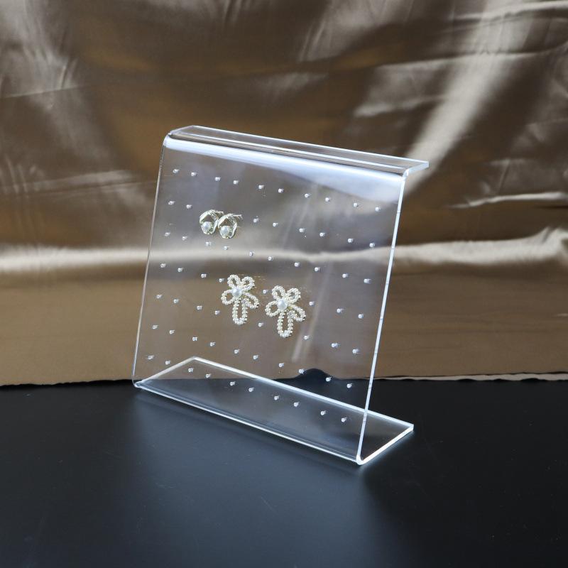 Multi Functional Transparent Acrylic Display Stand Perforated Jewelry Display Stand Earring Multi-layer Storage Stand Organic Glass Display Board