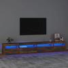 VidaXL TV Stand with LED Lights Entertainment Center Storage Media Unit Living Room Furniture Home 3152751