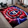 Квадратный ковер с фланелевым узором Montreal Canadiens, Ковер для гостиной, спальни, дивана, игровой комнаты, Нескользящий коврик для пола