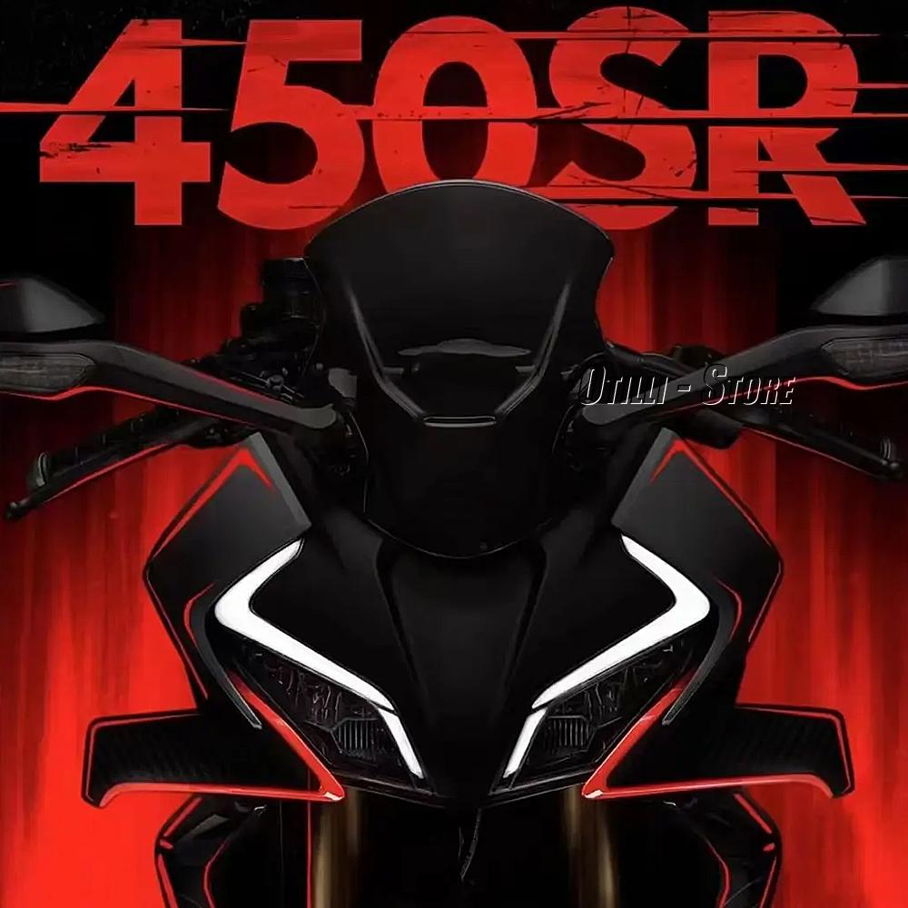 Для CFMOTO 450 SR 450SR 2025 2024 2023 Мотоцикл Переднее Ветровое Стекло Крышка Ветрового Стекла Ветрозащита Дефлектор Ветрового Стекла Обтекатель Ветрового Стекла