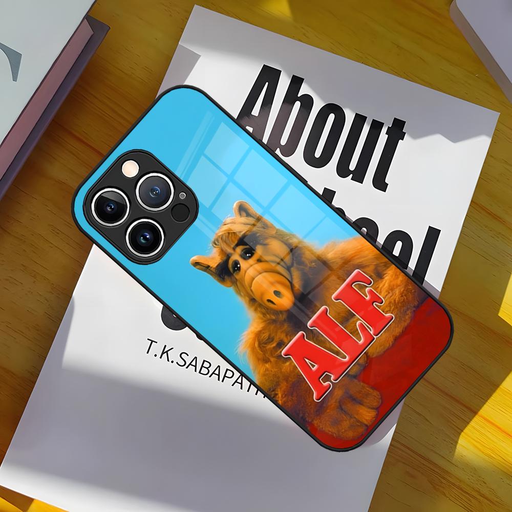Керамический чехол для телефона ALF с закаленным стеклом для iPhone 15 Pro Max 14 Pro 16 12 11 13 Mini X XR XS 8 7 Plus SE