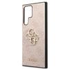 Чехол Guess GUHCS22L4GMGPI S908 S22 Ultra розовый/pink жесткий 4G Большой Металлический Логотип