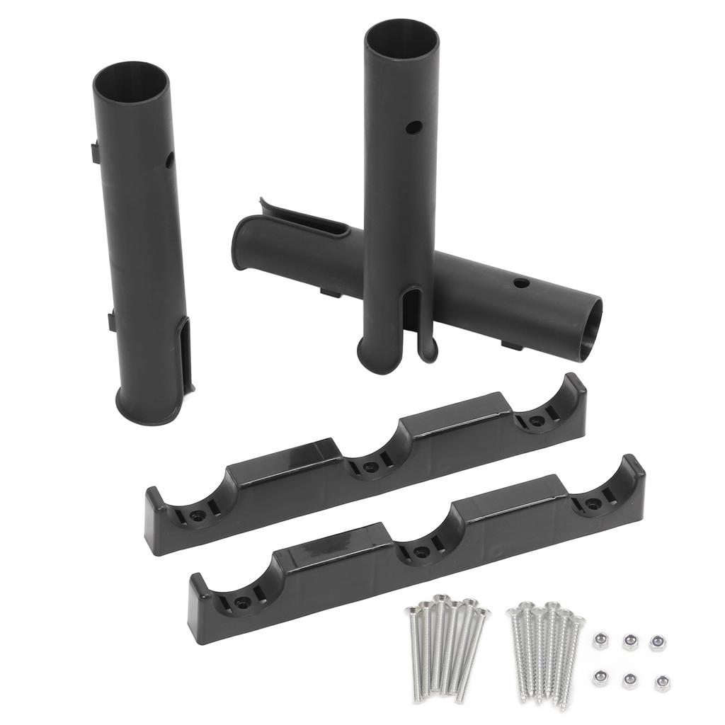 Пластиковый держатель для удочки из 3 трубок, портативный держатель для удочки с аксессуарами для рыбалки