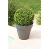 Flower Pot - RIVIERA - Soleilla Round - Ø 39.2 X 35.8 Cm - Glittery Grey