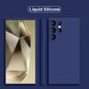 Чехол для Samsung Galaxy S24 Ulta Plus, квадратный сплошной цвет, жидкий силиконовый чехол для телефона Samsung Galaxy S24 S 24 GalaxyS24 Ultra Plus, задняя крышка