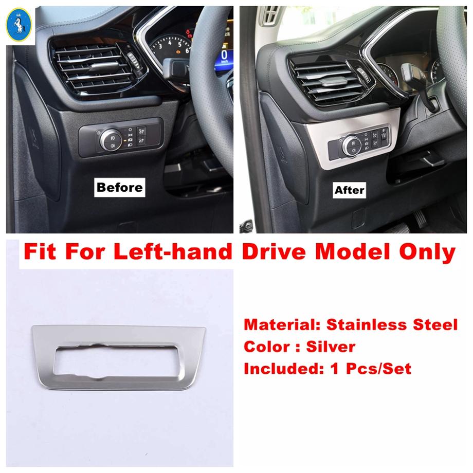 Head Lights Switch / Pillar A / Air AC Outlet Vent / Water Cup Holder Cover Trim For Ford Escape / Kuga - 2024 Accessories