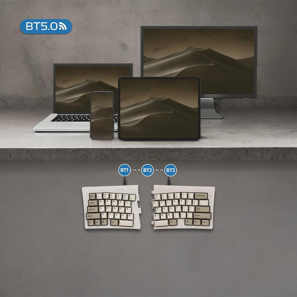 BAROCCOMiSTEL MD600 Alpha Rhino Раздельная Проводная Bluetooth 64 Rhino Цвет Двойная Вишня Поддержка Медиа-клавиш MX Японский Дистрибьютор (Английская раскладка/Чистый
