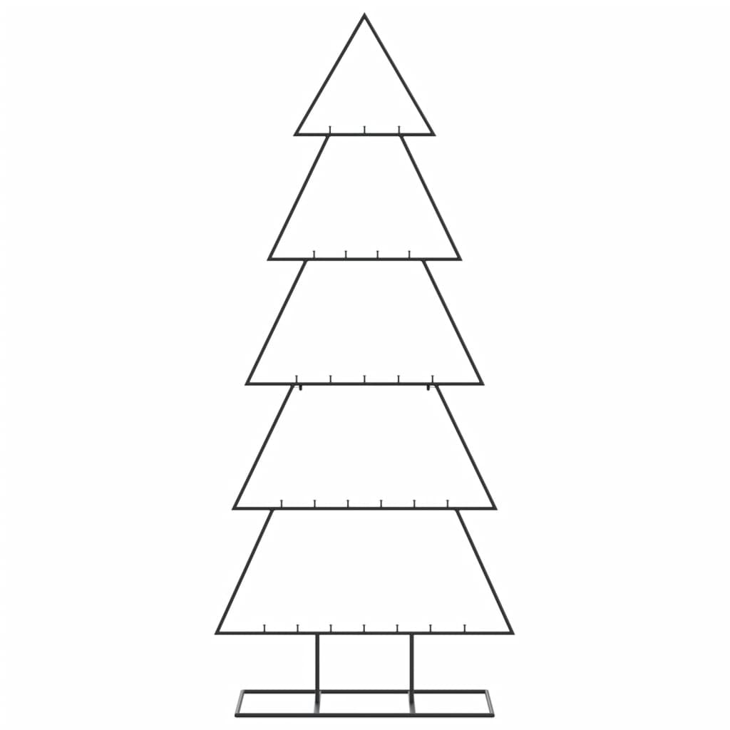 Metal Christmas Tree for Decorations Black 150 cm