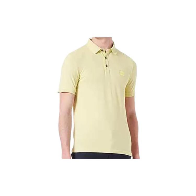HUGO BOSS Polo Shirts Men's Yellow Polo Collar Moderate Straight Fit 50472668-742