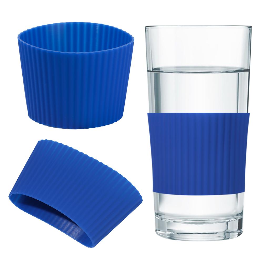 Durable Table Mats Silicone Cup Sleeve Water Cup Coasters Bottle Sleeves Insulation Cup Cover