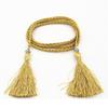 Thin Rope Self-Tie Woven Tassel Belt Bowknot Decorated Waist Women Braided