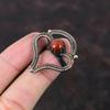 Кольцо с сердоликом и драгоценным камнем Кольцо из медной проволоки Регулируемое кольцо Красивые медные украшения Удивительные кольца ручной работы Ювелирные изделия из проволочной обмотки для подарка
