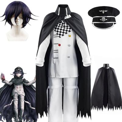 Danganronpa V3 Kokichi Oma Косплей Костюм Президента Униформа Плащ Полный комплект Хэллоуин Карнавальная одежда