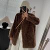 Full Wool Fur Temperament Lamb Wool Particle Shearling Fur All-in-one Mid-length Coat