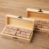 42 Pcs DIY Wooden Seals With Storage Box And Mini Symbol Seals For Manual Log Card Making Scrapbook Children'S Paintings