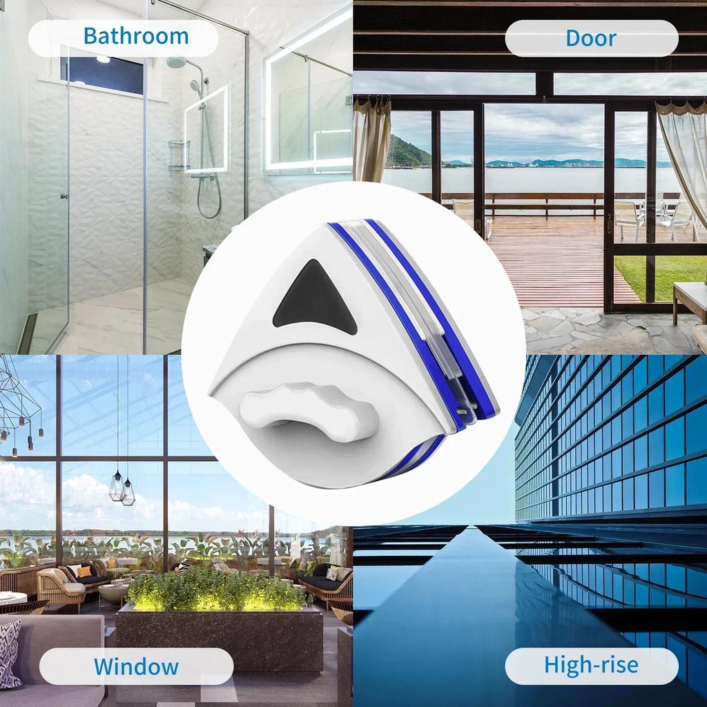 Магнитная щетка для мытья окон Двусторонняя автоматическая щетка для мытья стекол Бытовая щетка для мытья стекол Инструмент для мытья стекол