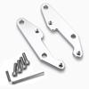 LEDISHUN Back Step Adjuster Step Offset Plate for Honda CBR650R CB650R 2019-2025 (Silver)