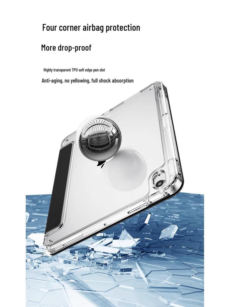 Прозрачный чехол для Xiaomi Pad 6 11 дюймов со слотом для стилуса, совместимый с 6SPro 12.4 и Mi 5Pro