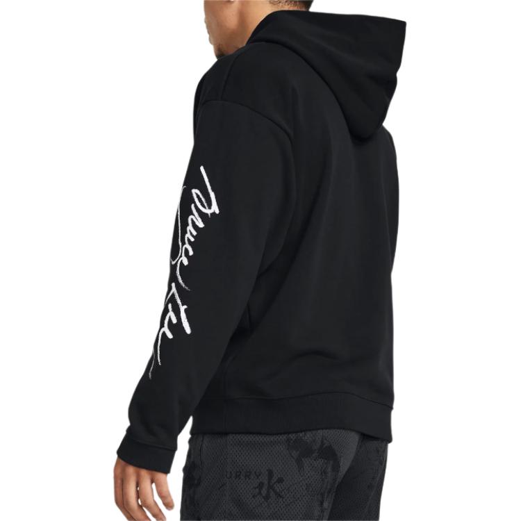 Under Armour X Bruce Lee Collaboration UA Весенняя коллекция Bruce Lee Collaboration Printed Hoodie Men Hoodies Black 1383109-001