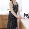 2Pcs Striped Cooking Aprons Oil Proof Kitchen Apron with Pockets Cotton Apron for Men Women Chef Kitchen Supplies