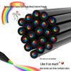 7-Color Rainbow Blackwood Pencil Set for Kids - Special Edition for Painting and Graffiti