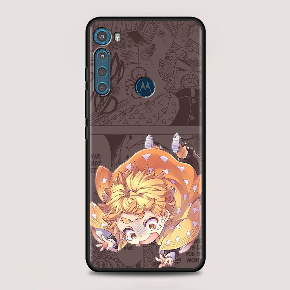 Чехол с рисунком аниме «Demon Blade» для MOTOROLA One Fusion для Moto G10 G9 G8 Plus Play Power One G20 G30 G40 G50 G60 Edge 20 Shell