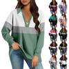 Womens Oversized Sweatshirts Fall Tops Long Sleeve V Neck Casual  Printing Pullover Top Cute Daily Clothes