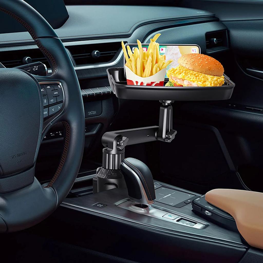 Подстаканник Расширитель Стол Регулируемый Автомобильный Поднос Стол Еда Напитки Телефон Поднос Для Закусок С Вращающимся на 360° Столом Регулируемая База Автомобиль