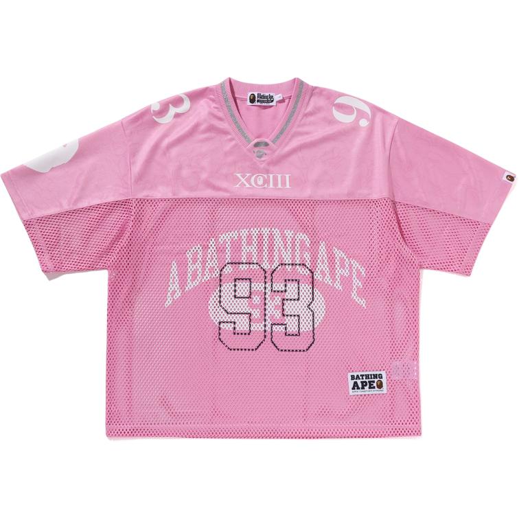 Футбольная майка Bape Line Camo с множеством логотипов, свободного кроя 0ZXTEM109311O