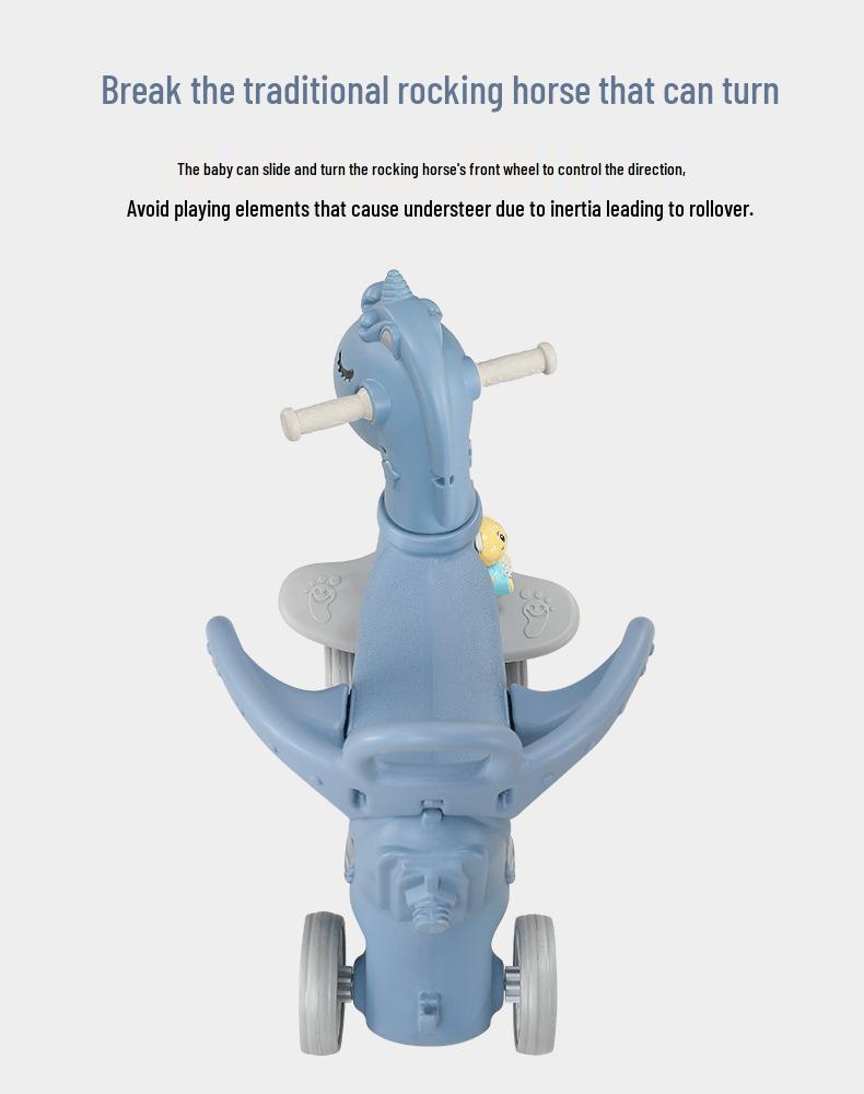 Детская деревянная качалка и прогулочная коляска 2-в-1 - Идеальный подарок на день рождения для годовалых детей