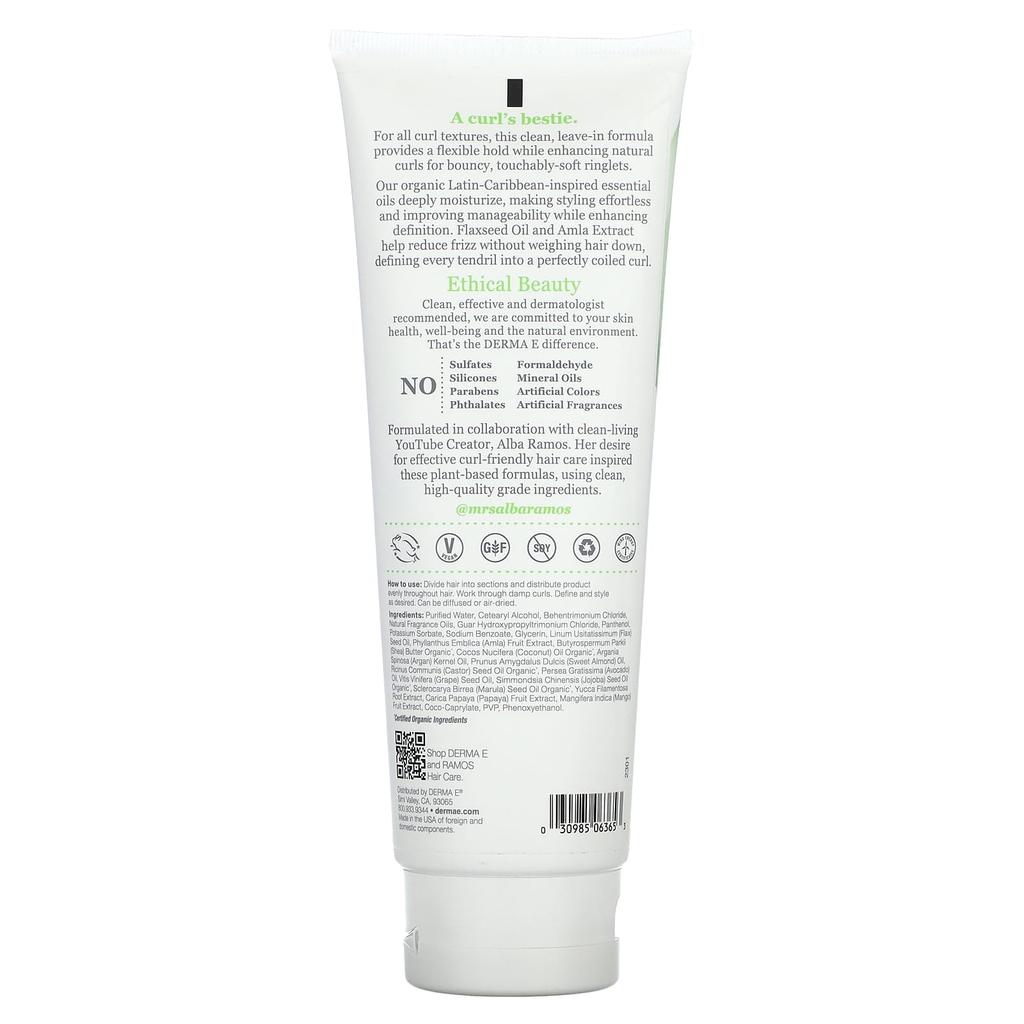 Ramos Clean Curl, 2-in-1 Defining Curl Cream + Leave-In, 237Ml(8Fl Oz)