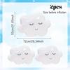2/6pcs Smiley Face White Cloud Aluminum Film Balloons Children Birthday Party Home Decoration Baby Shower Decoration Supplies
