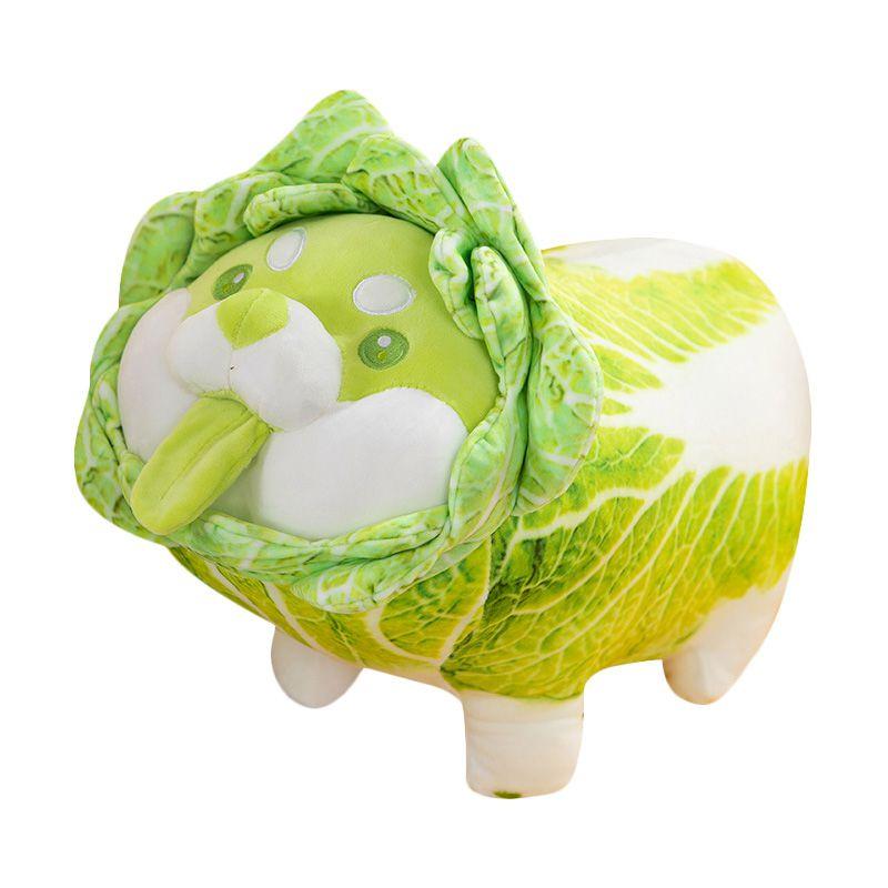 Cabbage Shiba Inu Dog Stuffed Doll Perfect For Gifting**