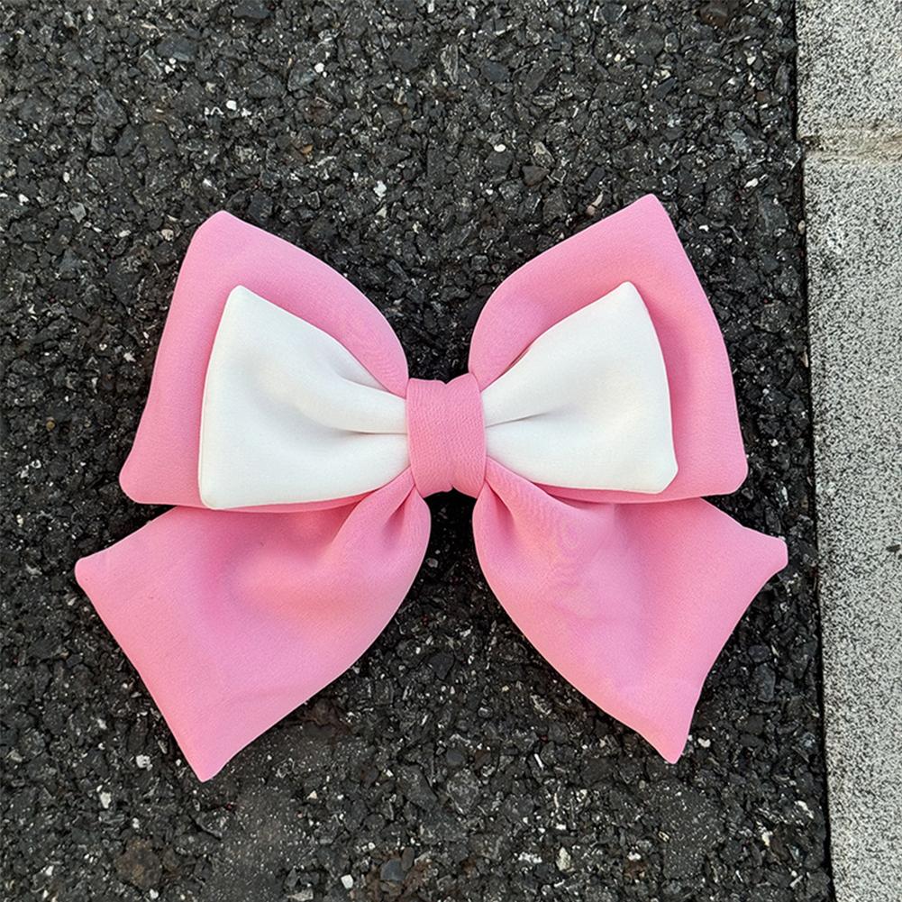 Мотоциклетный шлем с двухцветным бантом, украшением для электрического велосипедного шлема, аксессуары для украшения кузова автомобиля, бант для девушек и женщин