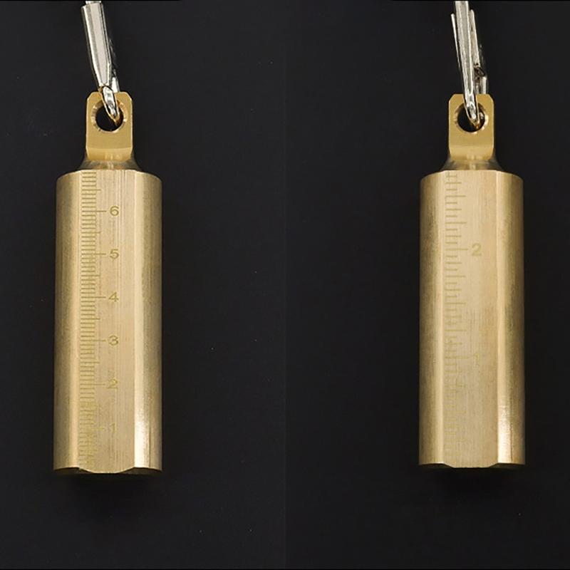 Масломерная лента с латунным лотом, двухсторонняя шкала, стальная масломерная лента для точного измерения глубины в резервуарах