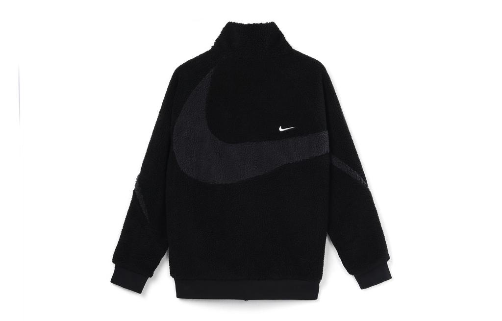 Nike Мужские бархатные пиджаки Черные С воротником-стойкой Умеренные FB1910-010