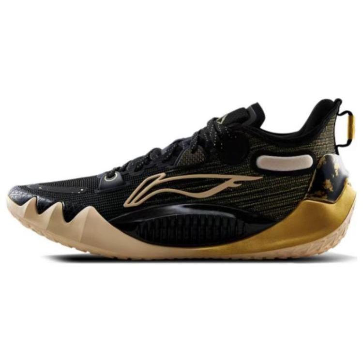 Li Ning JB1 Jimmy Butler 1 Chasing Glory Черно-золотые Нескользящие Низкие Баскетбольные Кроссовки Мужские ABAS051-34