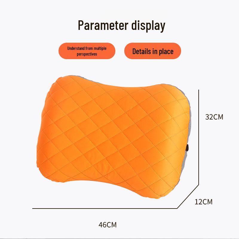 Компактная надувная подушка для поддержки шеи и поясницы для путешествий, офиса и дома
