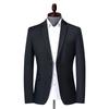 Весна и осень мужской однотонный повседневный костюм с разрезом мужской тонкий корейский стиль маленький костюм мужской пиджак