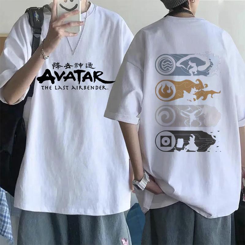 Модная футболка Mange Аватар: Последний маг воздуха Y2k Футболка Уличная одежда Аппа Йип Повседневная футболка Хип-хоп Харадзюку Футболки Топы Одежда