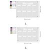 6 Маркеров Акриловые Стираемые Доски Прозрачная Планировочная Доска Премиальный Месячный Календарь Заметки Школа